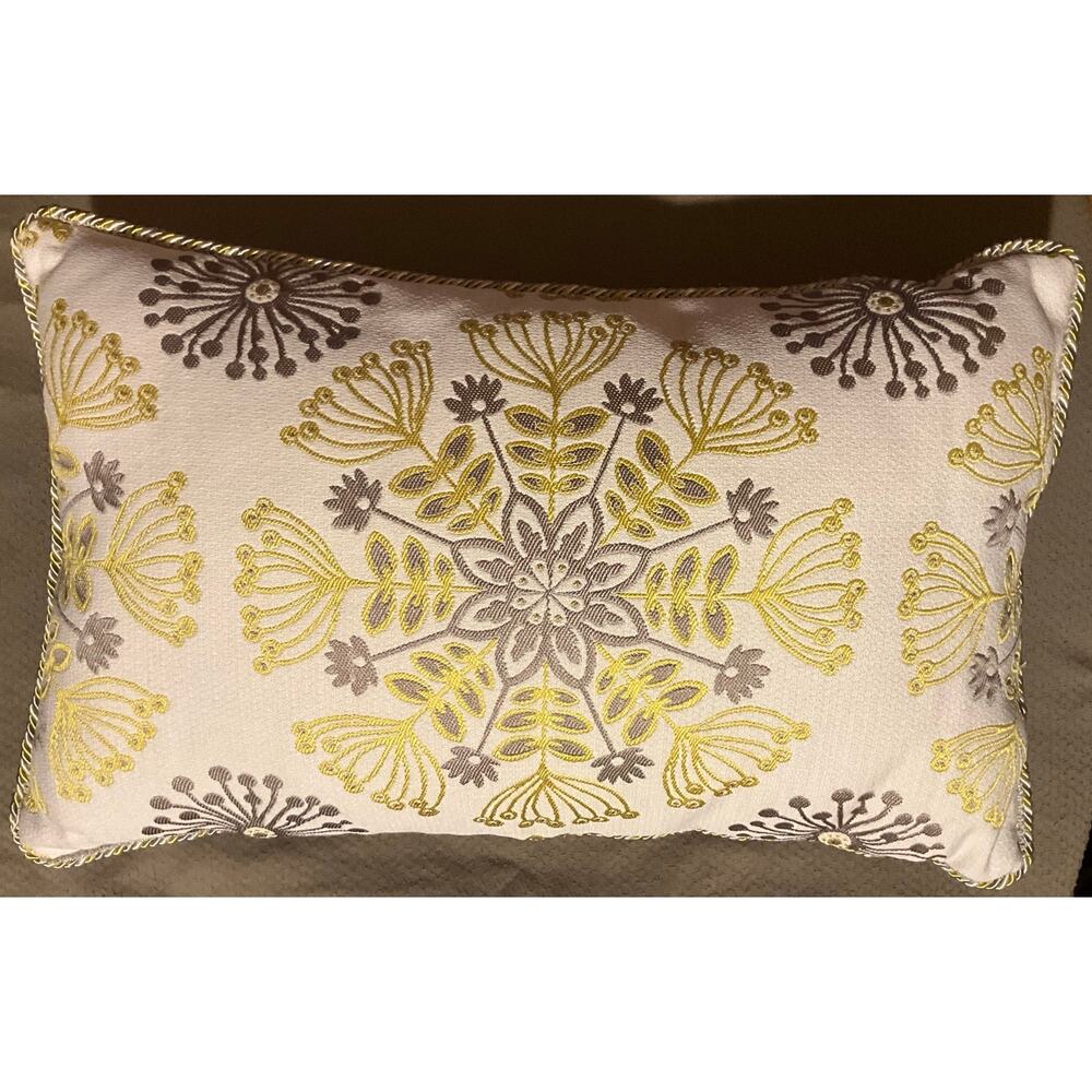 Waverly Kaleidoscope Sterling 12X20 Decorative Throw Lumbar Pillow